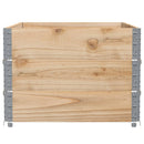 pallerammer 3 stk. 120x80 cm massivt fyrretræ