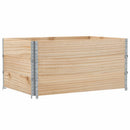 pallerammer 3 stk. 120x80 cm massivt fyrretræ
