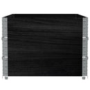 pallerammer 3 stk. 120x80 cm massivt fyrretræ sort