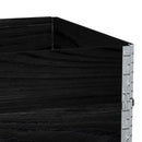 pallerammer 3 stk. 120x80 cm massivt fyrretræ sort