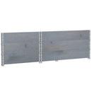 pallerammer 3 stk. 120x80 cm massivt fyrretræ grå