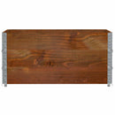 pallerammer 3 stk. 120x80 cm massivt fyrretræ brun