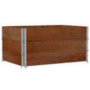 pallerammer 3 stk. 120x80 cm massivt fyrretræ brun