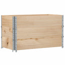 pallerammer 3 stk. 100x50 cm massivt fyrretræ