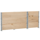pallerammer 3 stk. 100x50 cm massivt fyrretræ