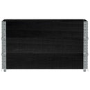 pallerammer 3 stk. 100x50 cm massivt fyrretræ sort