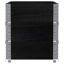 pallerammer 3 stk. 100x50 cm massivt fyrretræ sort