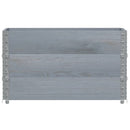pallerammer 3 stk. 100x50 cm massivt fyrretræ grå