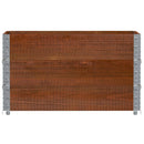 pallerammer 3 stk. 100x50 cm massivt fyrretræ brun