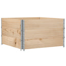 pallerammer 3 stk. 100x100 cm massivt fyrretræ