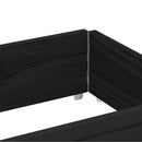 pallerammer 3 stk. 150x50 cm massivt fyrretræ sort