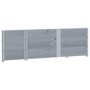 pallerammer 3 stk. 150x50 cm massivt fyrretræ grå