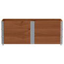 pallerammer 3 stk. 150x50 cm massivt fyrretræ brun