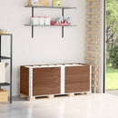 pallerammer 3 stk. 150x50 cm massivt fyrretræ brun