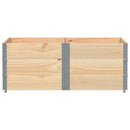 pallerammer 3 stk. 150x100 cm massivt fyrretræ