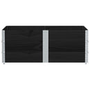 pallerammer 3 stk. 150x100 cm massivt fyrretræ sort