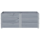 pallerammer 3 stk. 150x100 cm massivt fyrretræ grå