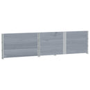 pallerammer 3 stk. 150x100 cm massivt fyrretræ grå