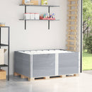 pallerammer 3 stk. 150x100 cm massivt fyrretræ grå