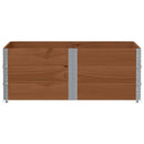 pallerammer 3 stk. 150x100 cm massivt fyrretræ brun