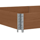 pallerammer 3 stk. 150x100 cm massivt fyrretræ brun