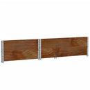 plantekasse 120x80 cm massivt fyrretræ brun