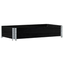 plantekasse 100x50 cm massivt fyrretræ sort