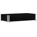 plantekasse 100x50 cm massivt fyrretræ sort