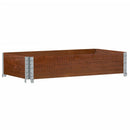 plantekasse 100x50 cm massivt fyrretræ brun