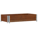 plantekasse 100x50 cm massivt fyrretræ brun