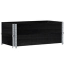 plantekasse 100x50 cm massivt fyrretræ sort
