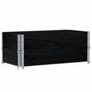 plantekasse 100x50 cm massivt fyrretræ sort