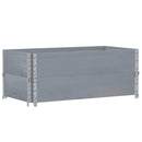 plantekasse 100x50 cm massivt fyrretræ grå