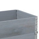 plantekasse 100x50 cm massivt fyrretræ grå