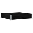 plantekasse 100x100 cm massivt fyrretræ sort