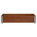 plantekasse 100x100 cm massivt fyrretræ brun