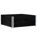 plantekasse 100x100 cm massivt fyrretræ sort
