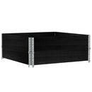 plantekasse 100x100 cm massivt fyrretræ sort