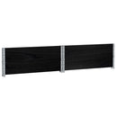 plantekasse 100x100 cm massivt fyrretræ sort