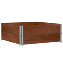 plantekasse 100x100 cm massivt fyrretræ brun