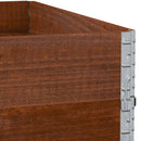 plantekasse 100x100 cm massivt fyrretræ brun