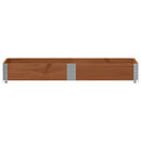 plantekasse 150x50 cm massivt fyrretræ brun