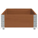 plantekasse 150x50 cm massivt fyrretræ brun