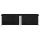 plantekasse 150x50 cm massivt fyrretræ sort