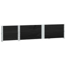 plantekasse 150x50 cm massivt fyrretræ sort