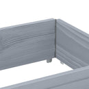 plantekasse 150x50 cm massivt fyrretræ grå