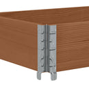 plantekasse 150x50 cm massivt fyrretræ brun