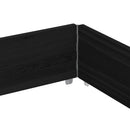 plantekasse 150x100 cm massivt fyrretræ sort