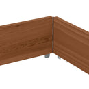 plantekasse 150x100 cm massivt fyrretræ brun