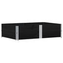 plantekasse 150x100 cm massivt fyrretræ sort